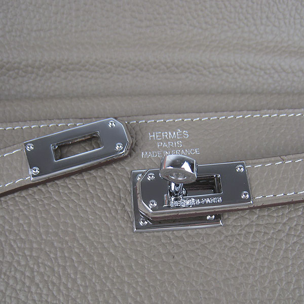 High Quality Hermes Kelly Long Clutch Bag Grey H009 Replica